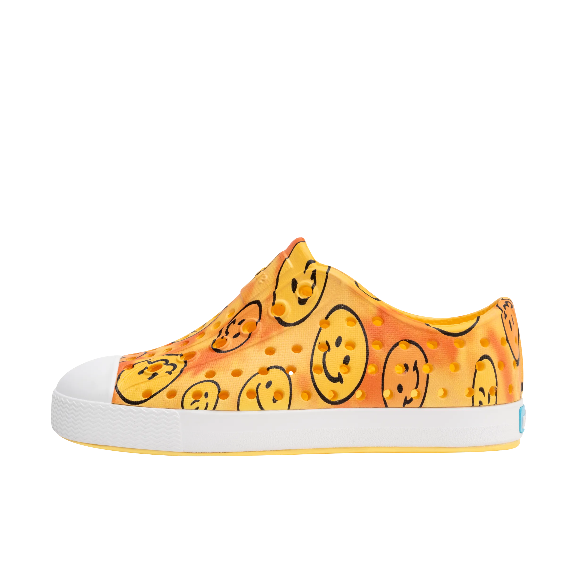 Native Jefferson Print Shoes - Pineapple Yellow / Shell White / Happy Tie Dye