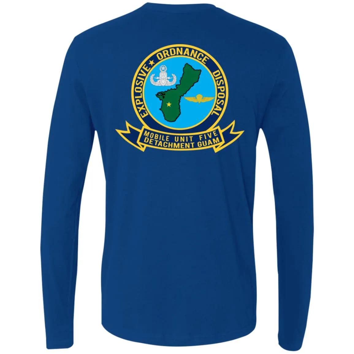 Navy EOD Mobile Unit 5 Guam Men's Premium LS