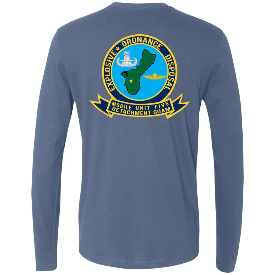 Navy EOD Mobile Unit 5 Guam Men's Premium LS