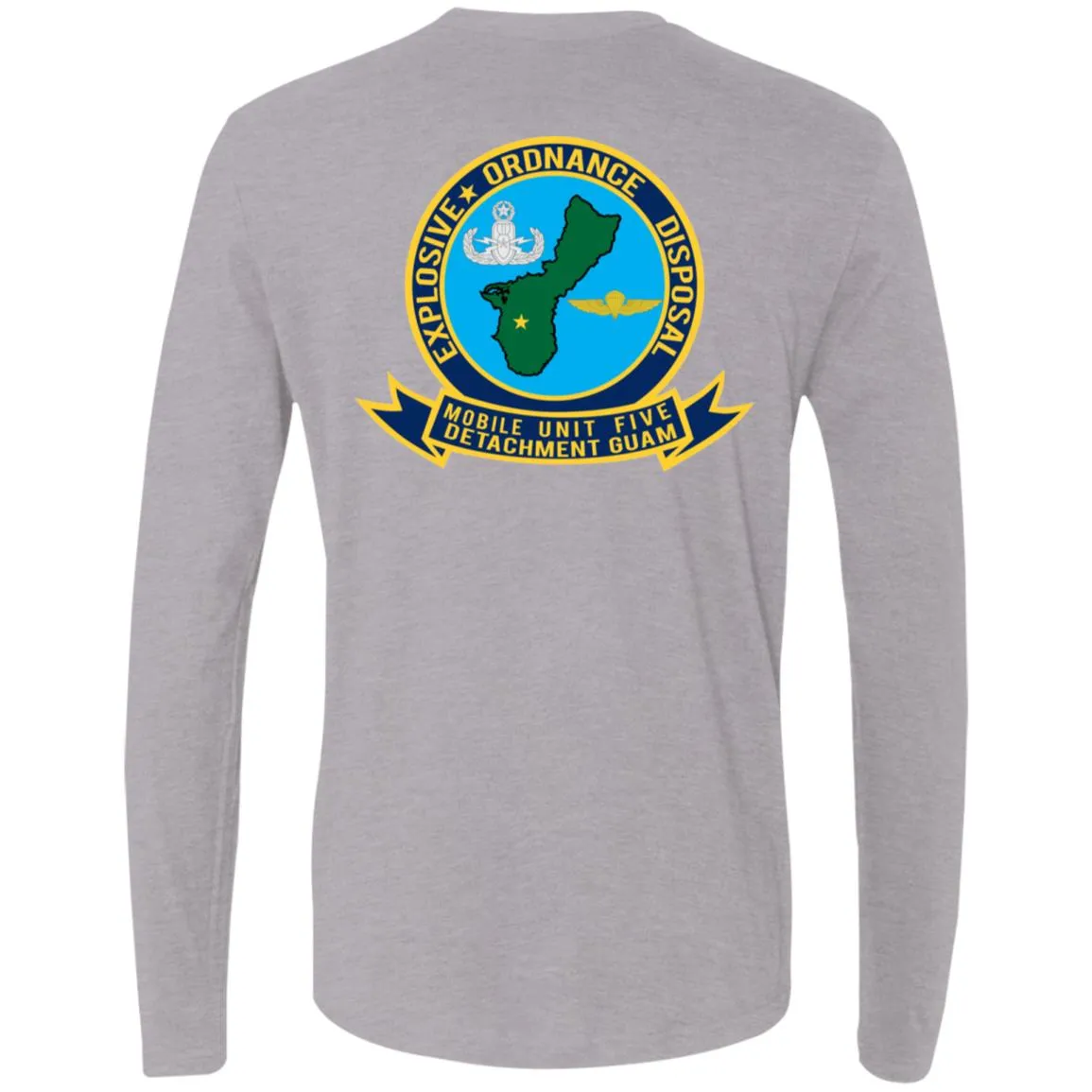 Navy EOD Mobile Unit 5 Guam Men's Premium LS