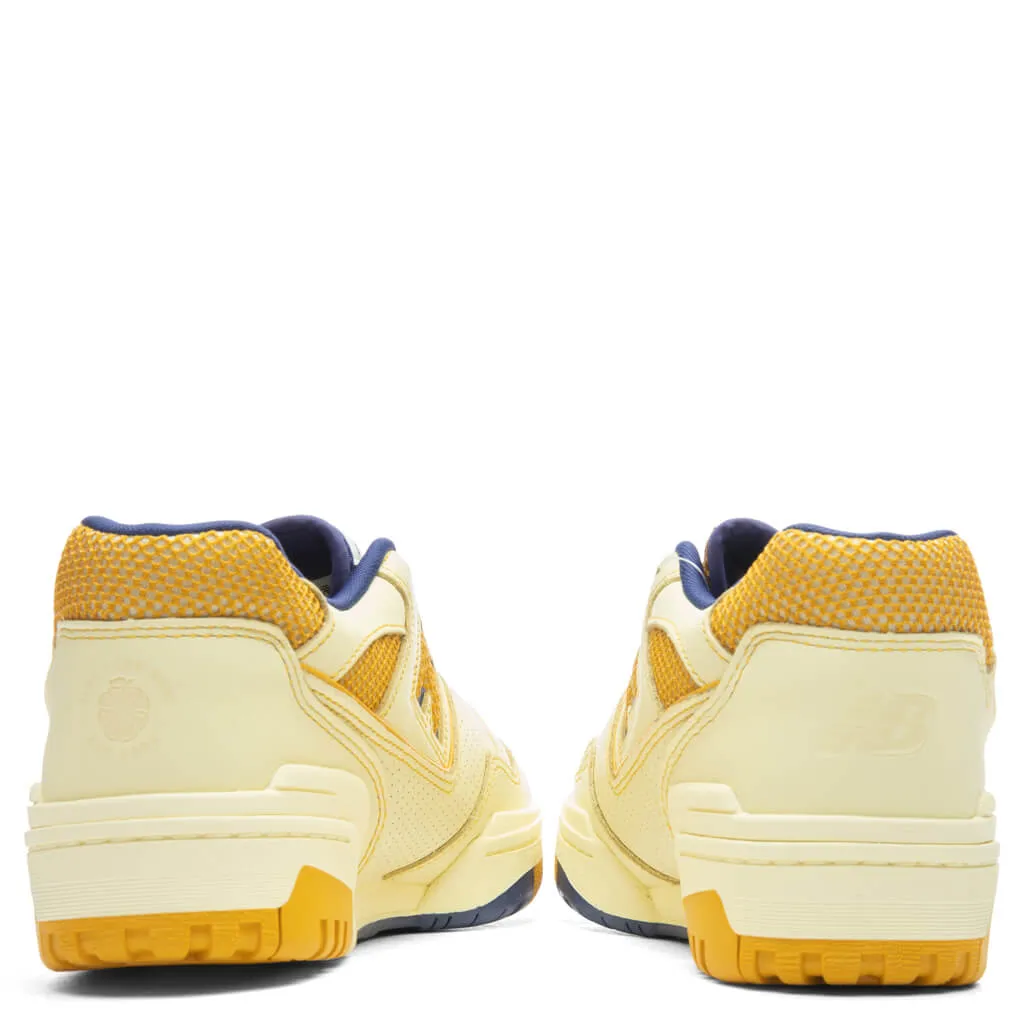 New Balance x Aime Leon Dore P550 Basketball Oxfords - White/Yellow