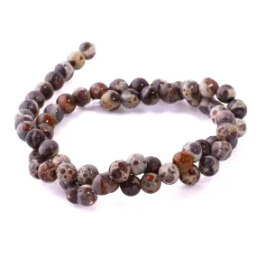 Obicular Jasper 6mm Round - 15-16 inch