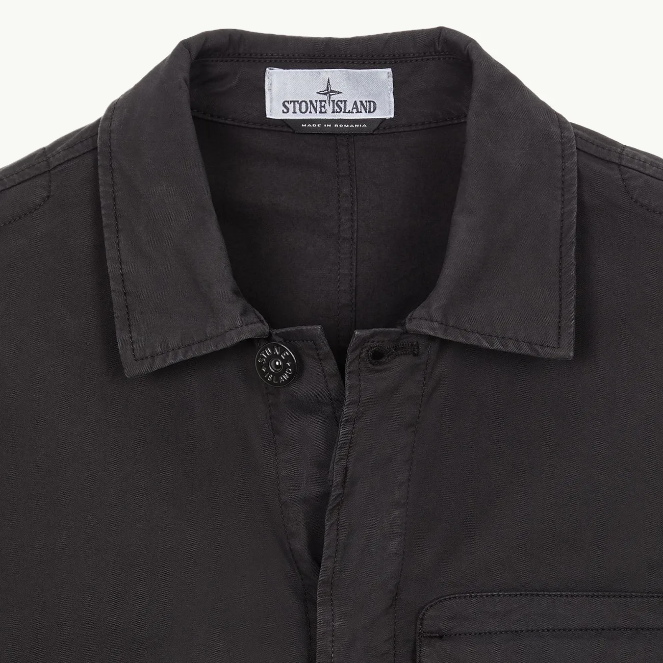 Overshirt Patch Single Chest Pocket - Black 2980