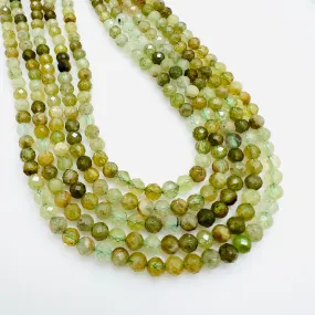 Peridot Faceted Rounds - 4mm