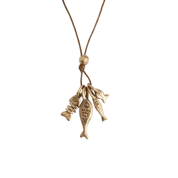 Pesci Che Volano Catch Of The Day Bronze Pendant