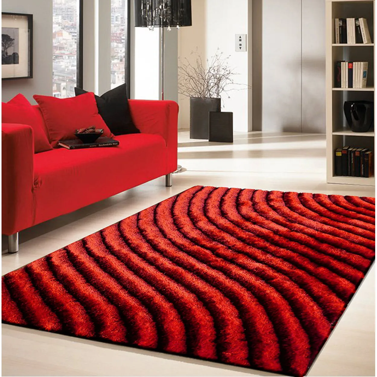 "3D Shaggy" Hand Tufted Area Rug