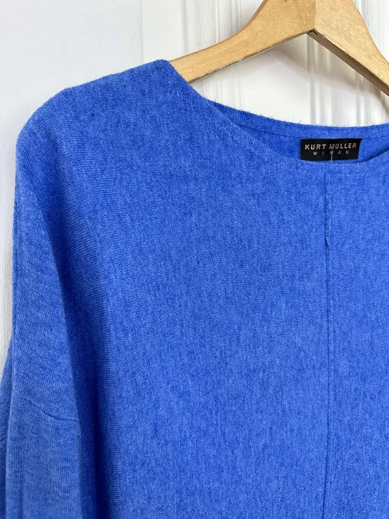 Raw Edge Super Soft Knit - Cornflower