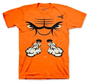 Retro 5 Orange Blaze Shirt - Raging Face - Orange