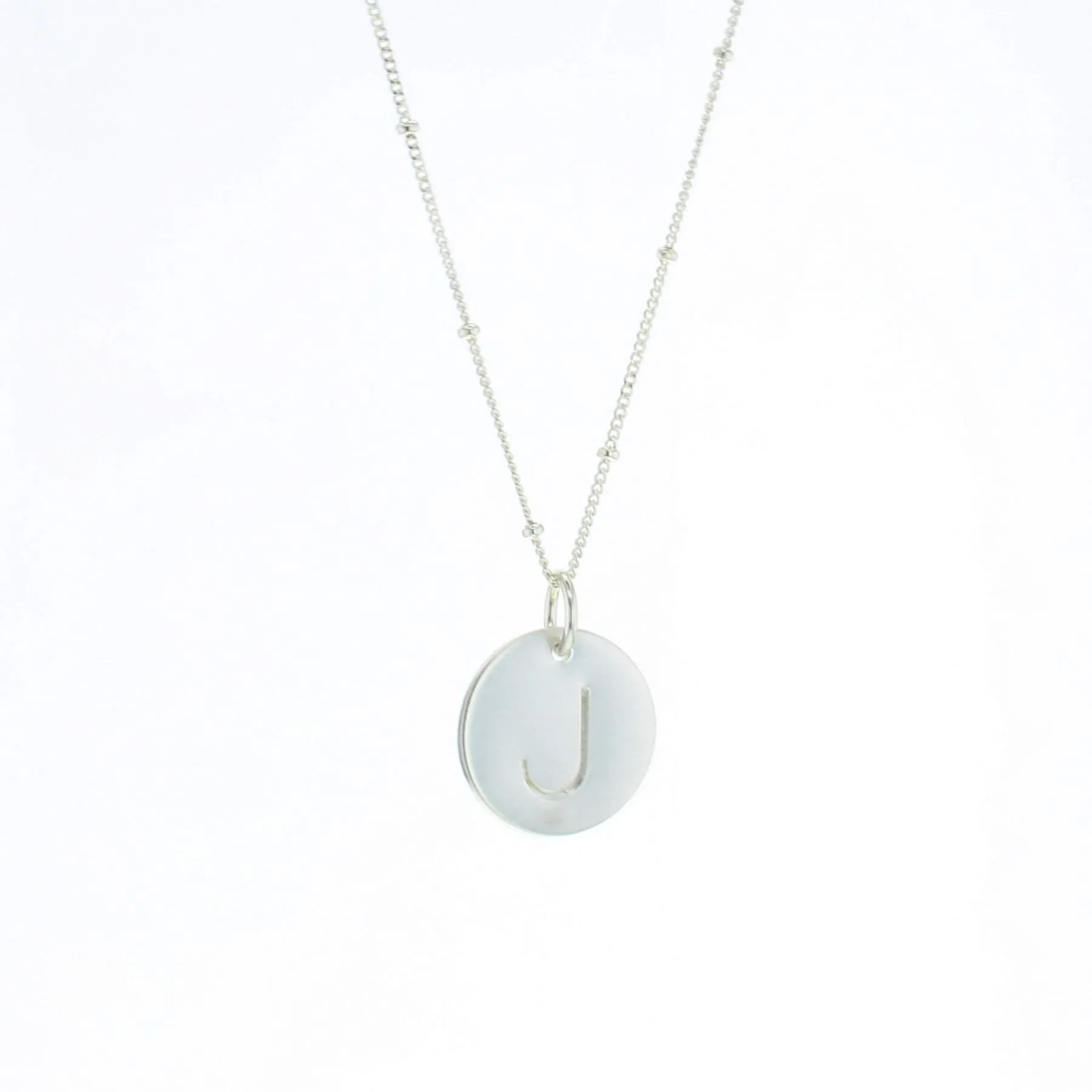 Round Letter Necklace