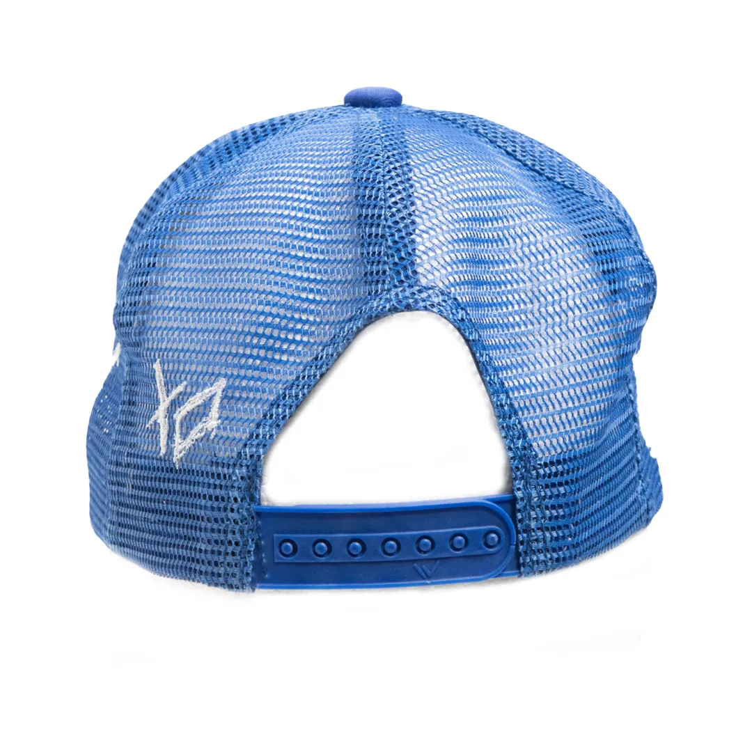 Royal Blue Tote&Carry XO Design Trucker Hat