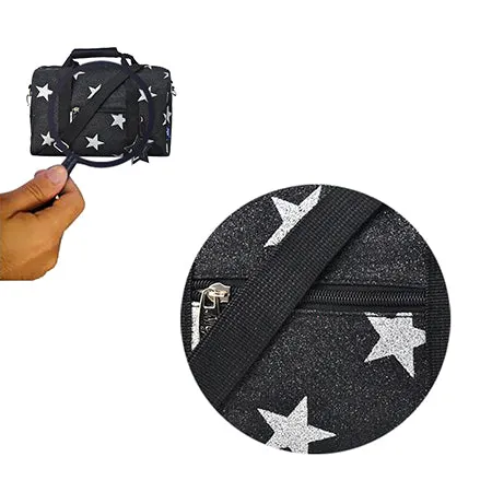 !SALE! Black Mini Glitter Super Star NGIL Duffel Bag