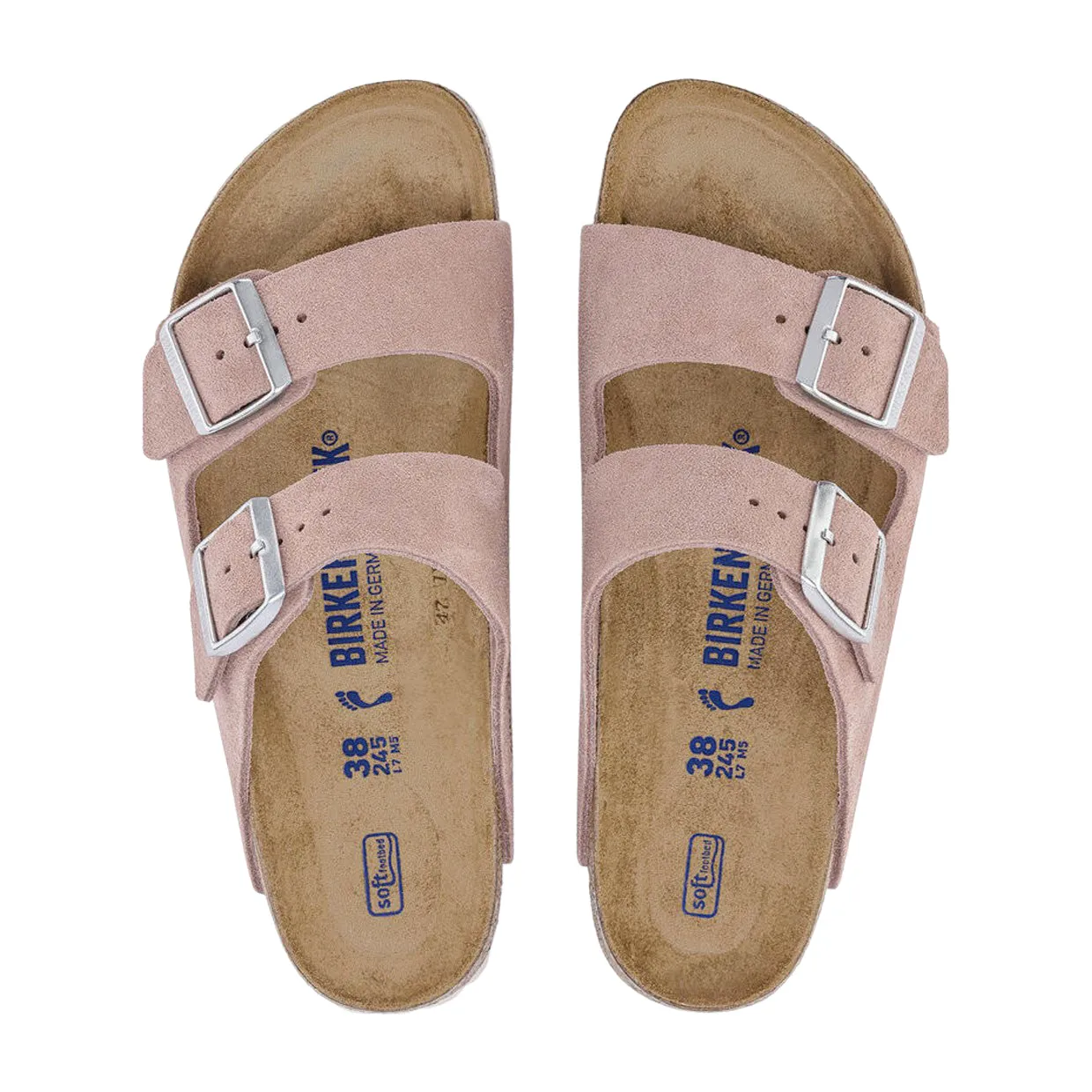 Sandali Birkenstock Arizona Plantare Morbido Rosa