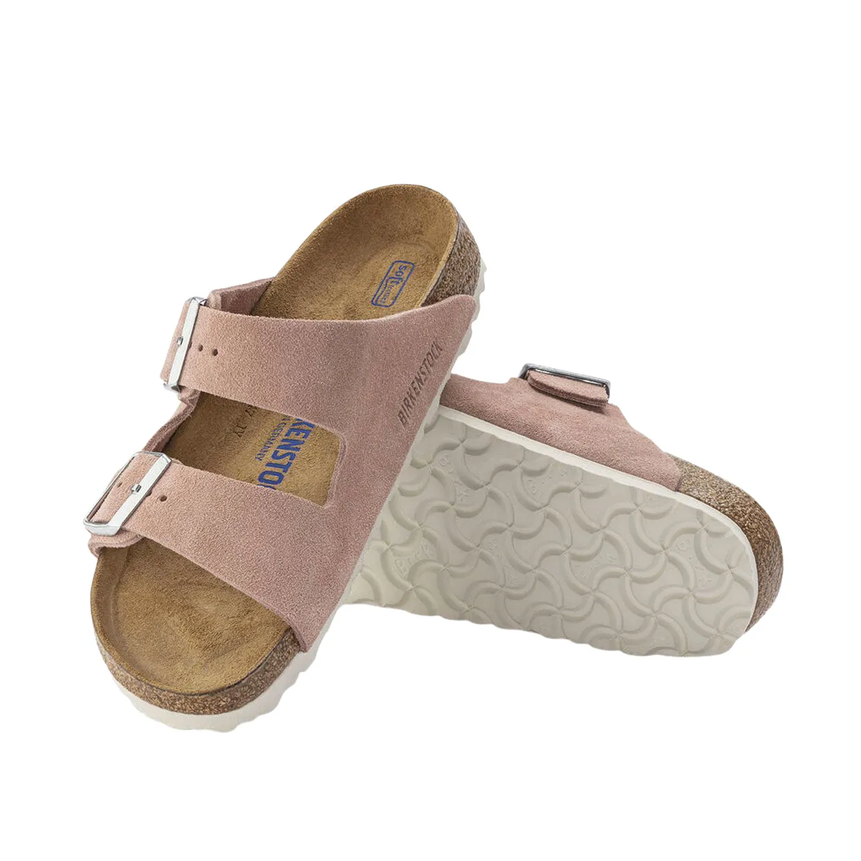 Sandali Birkenstock Arizona Plantare Morbido Rosa