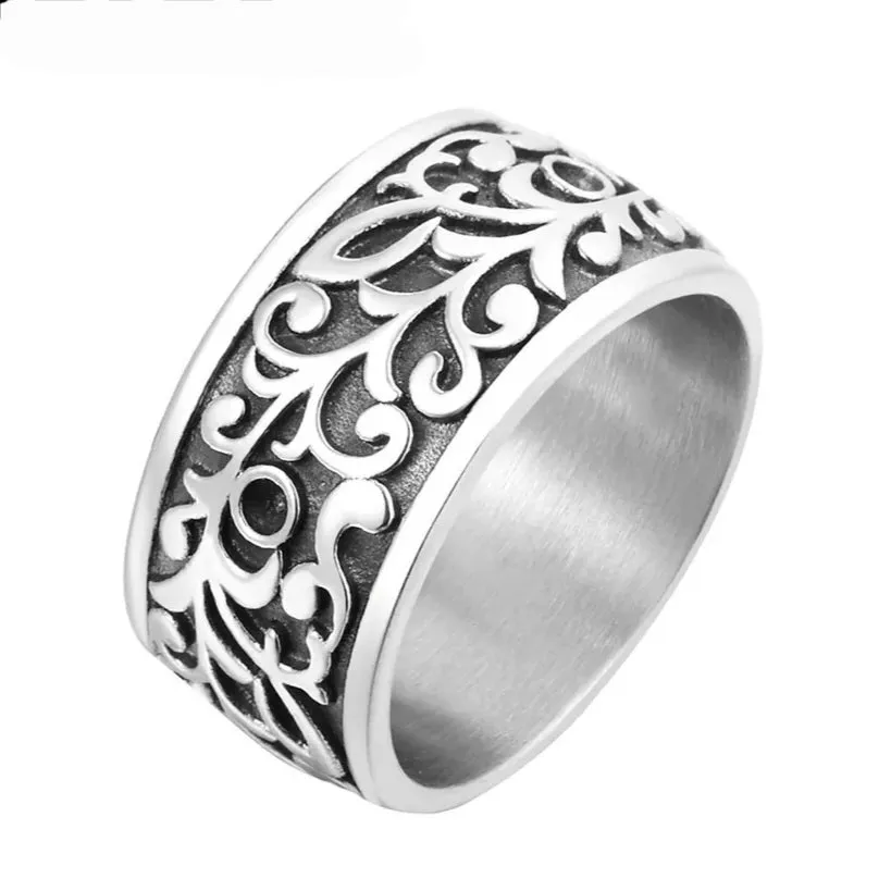 Stainless Steel Filigree Ring