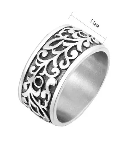 Stainless Steel Filigree Ring