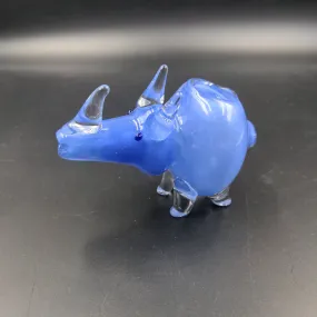 Standing Rhino Glass Hand Pipe