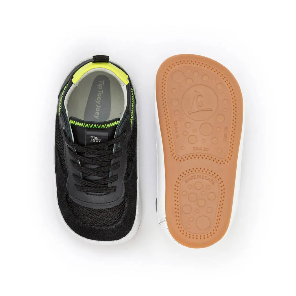 Step Sneakers - Black / Black / Amarelo Neon