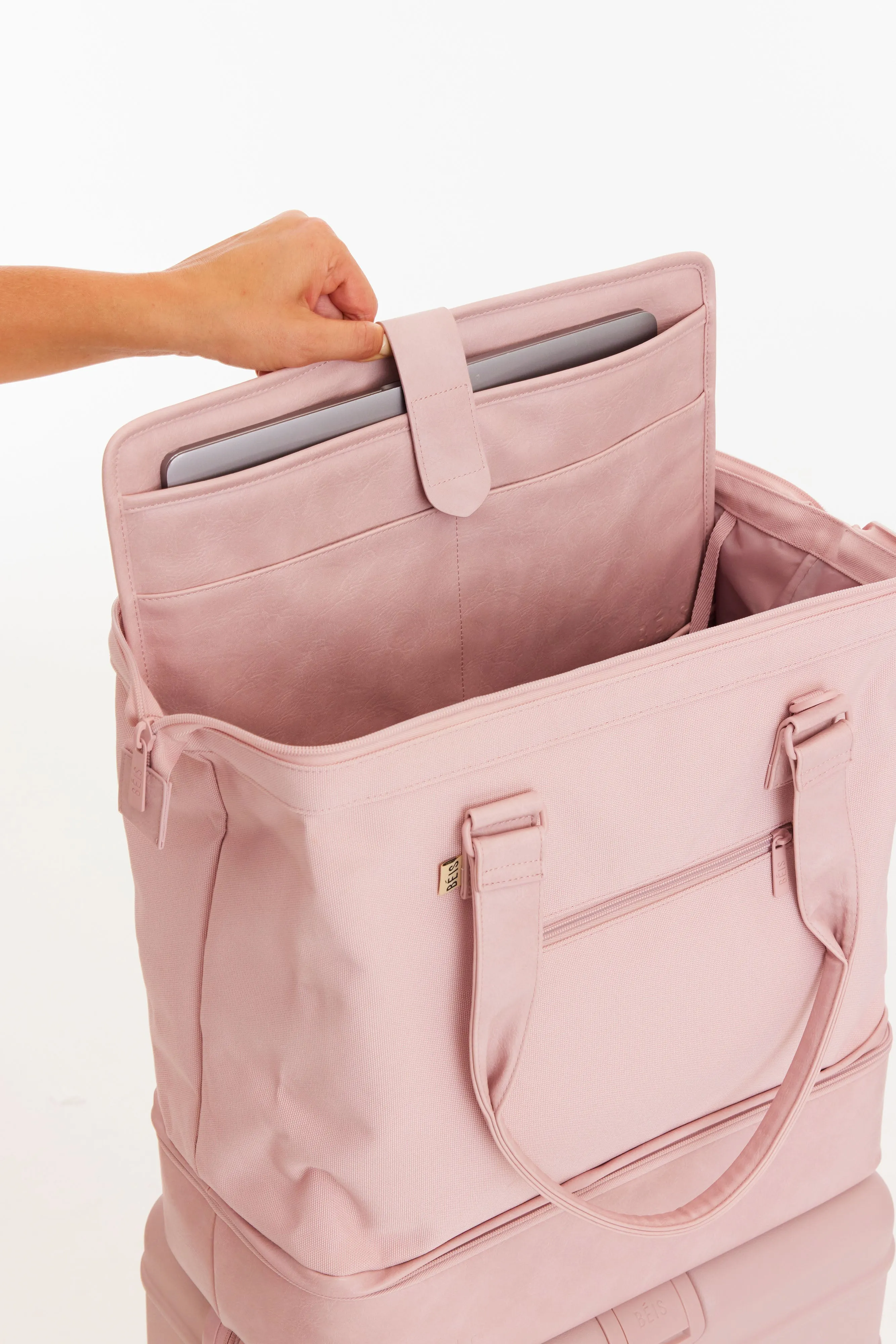 The Convertible Mini Weekender in Atlas Pink