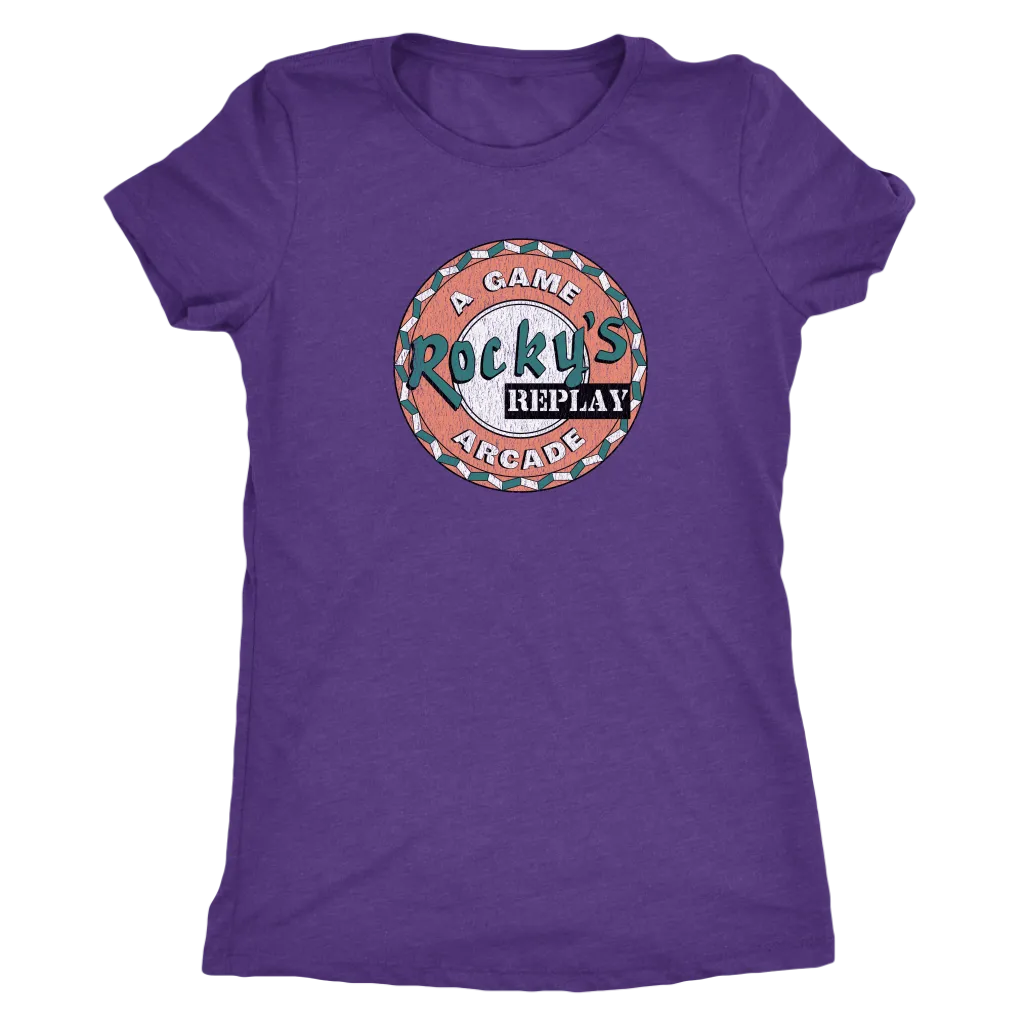 The Rocky's Replay "Insert Coin" Women's Tri-blend Tee