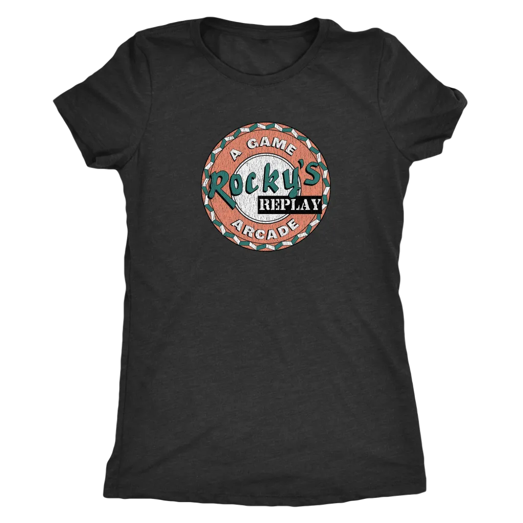 The Rocky's Replay "Insert Coin" Women's Tri-blend Tee