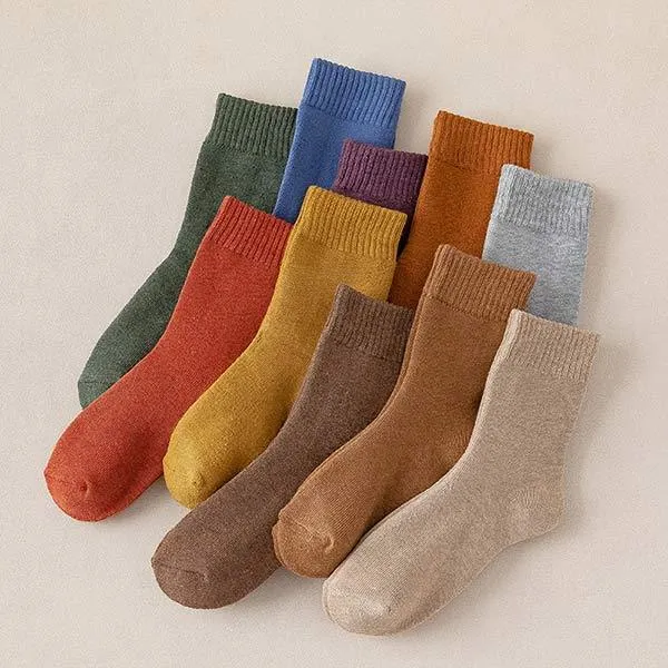 Thick Candy Color Cotton Socks 37393801C