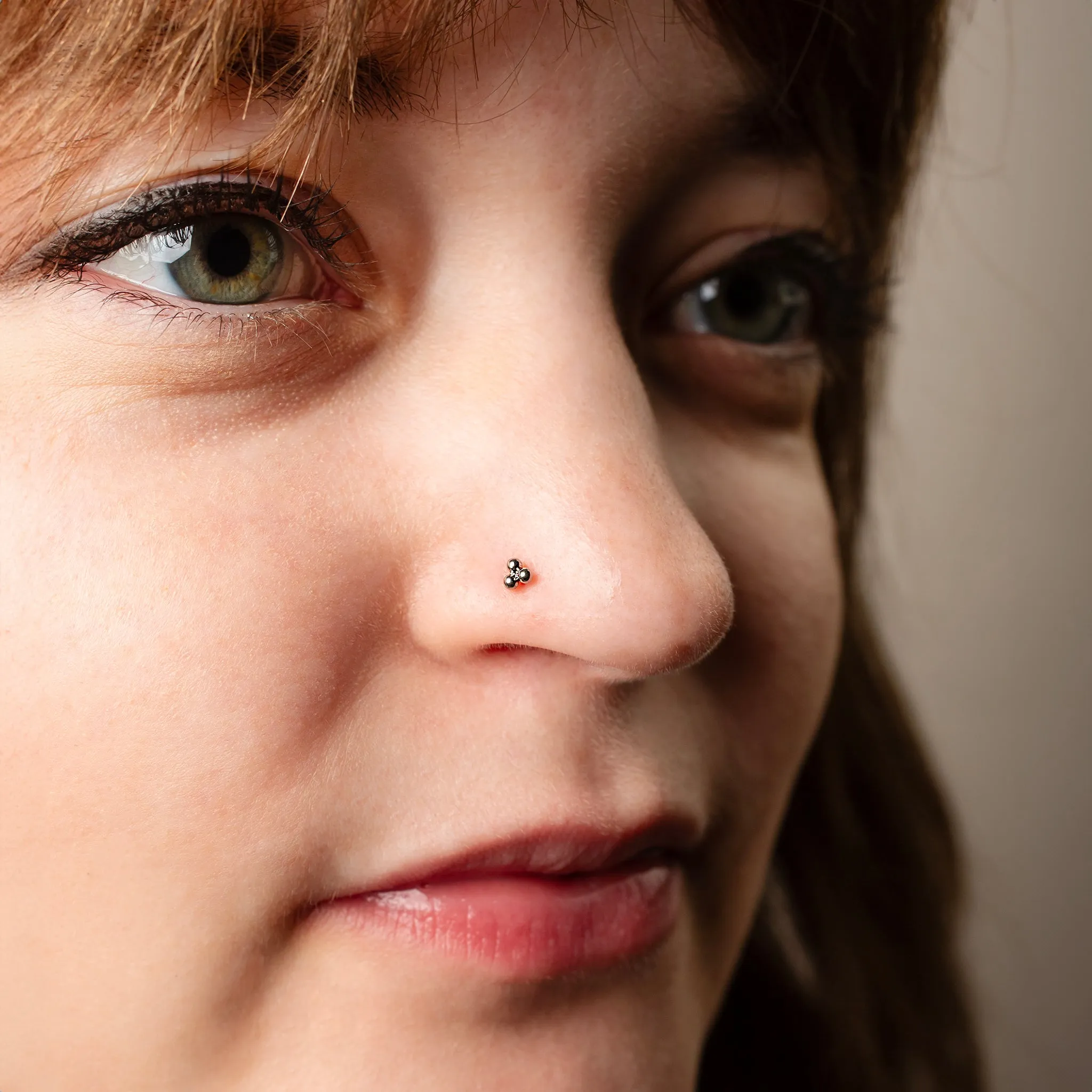 Tiny Trio Flat Back Nose Stud