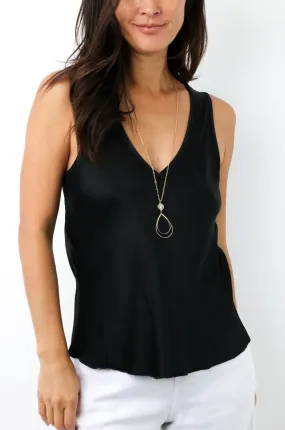 V-Neck Wide Strap Tank Top