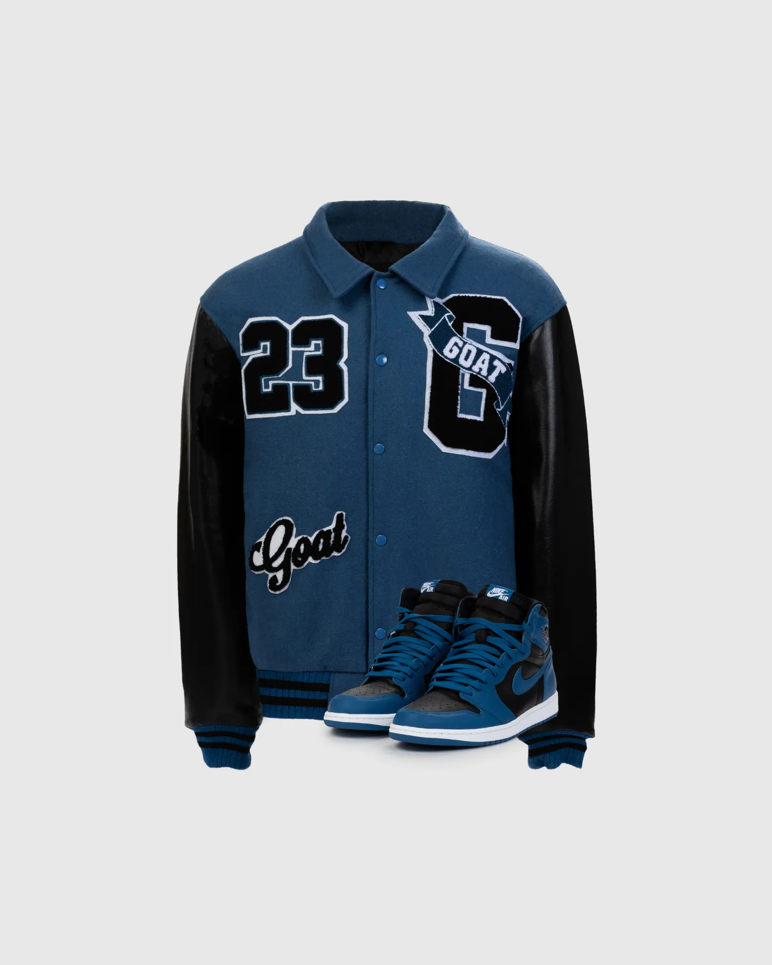 Vintage Varsity Jacket (Marina Blue)