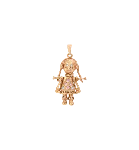 Vintage Zirconia Darlin’ Doll Charm