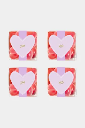 XOXO Strawberry Hearts Small 4-Piece Cube Kit - Valentine's Day 2024