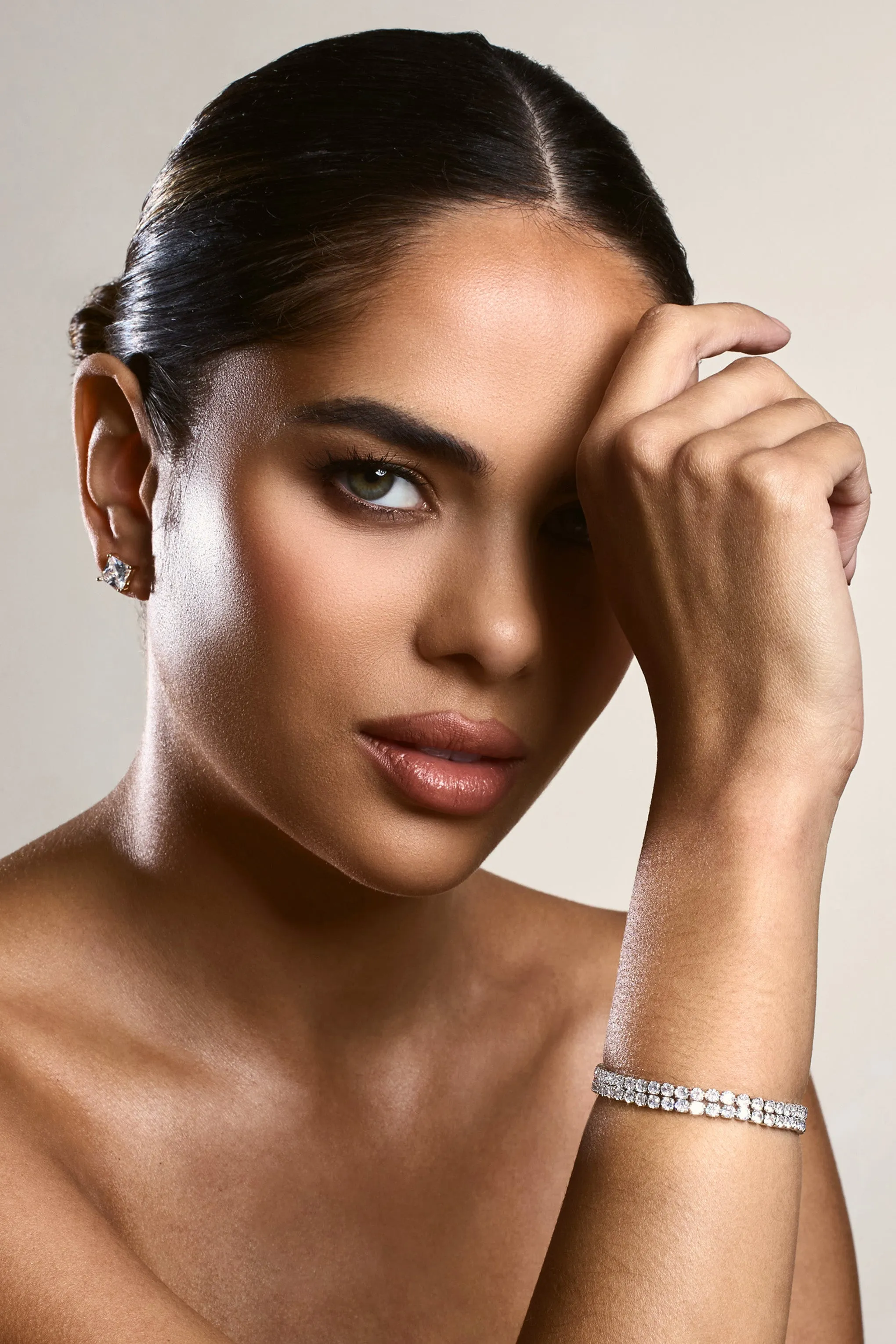 Xyla | Silver Diamante Bracelet