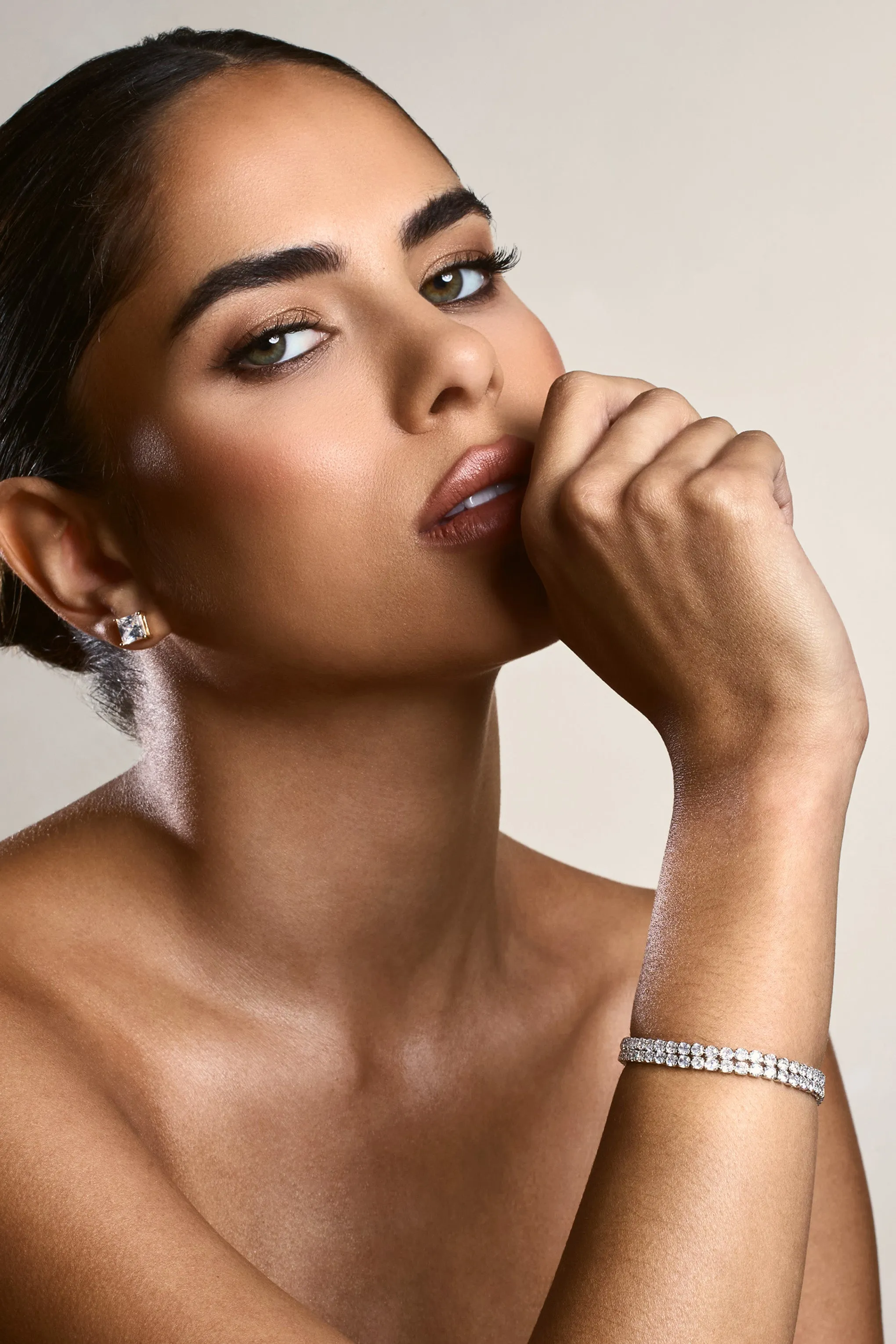 Xyla | Silver Diamante Bracelet